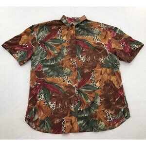 Vintage Act 3 Womens Button Front Short Vintage Top Size Large